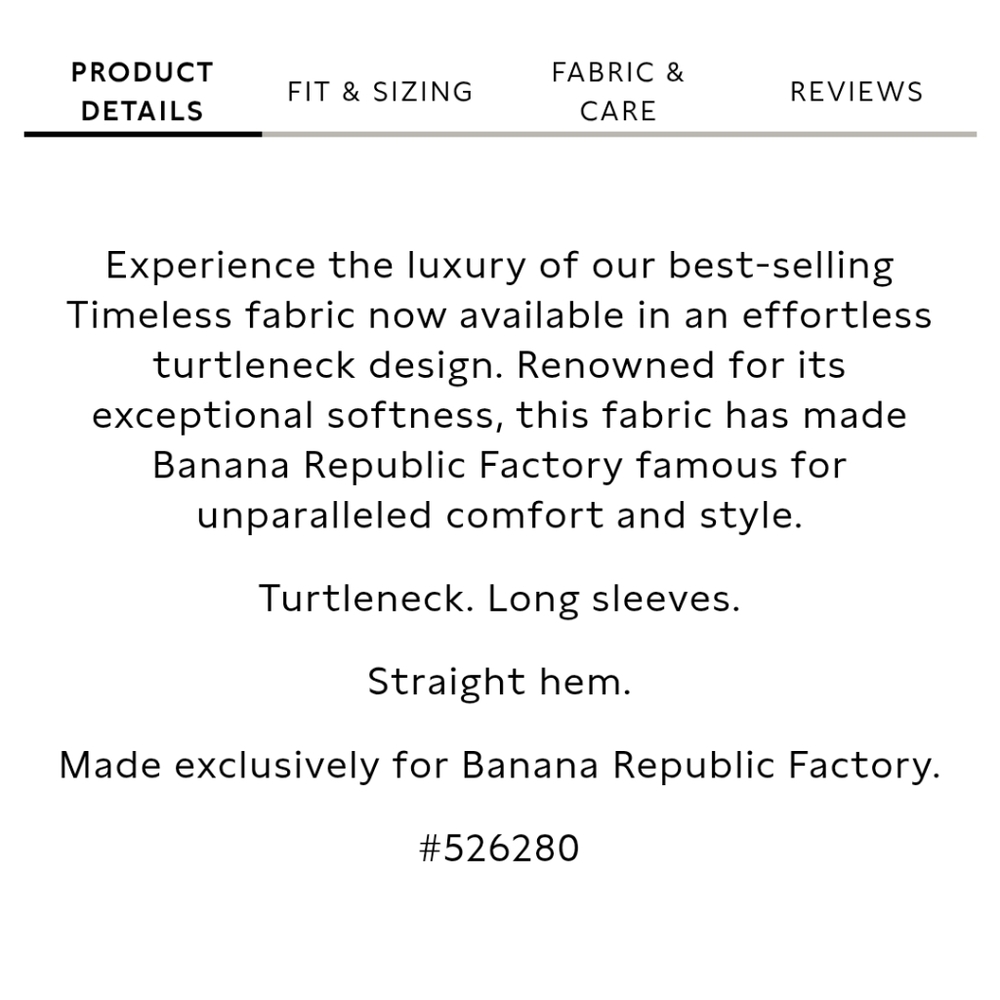 Banana Republic Timeless Turtleneck Top - Picture 4 of 6
